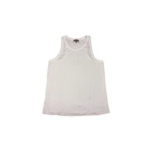 Lilla P Ribbed 100% Pima Cotton Tank Top in White – Size Large